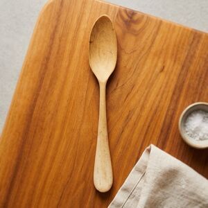 Small Wooden Mustard Spoon Salt Egg Spoon Small Condiment Scoop 4.25”
